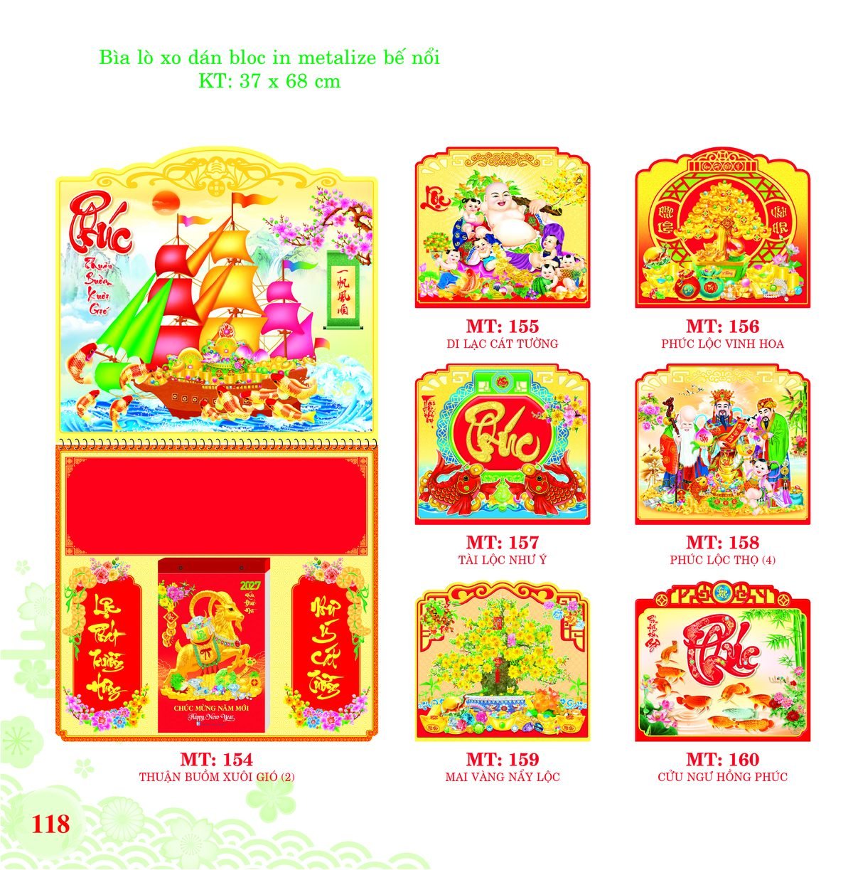 Bìa Lò Xo Dán Bloc 2027 MT Mẫu MT156 (37 x 68cm) Quà Tri Ân Khách Hàng VIP & Đối Tác Bìa Lò Xo Dán Bloc 2027 MT Mẫu MT156 (37 x 68cm) Quà Tri Ân Khách Hàng VIP & Đối Tác in logo doanh nghiệp quà tặng Tết tại Quà Tặng Sự Kiện VIP
