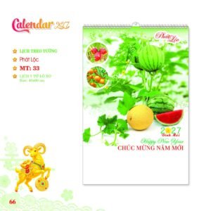 Lịch Treo Tường Lò Xo 2027 MT Mẫu MT33 (40 x 60cm) Quà Tri Ân Khách Hàng VIP & Đối Tác in logo doanh nghiệp quà tặng Tết tại Quà Tặng Sự Kiện VIP