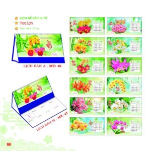 Lịch Để Bàn 2027 MT Mẫu MT47 (24 x 17cm) Quà Tri Ân Khách Hàng VIP & Đối Tác in logo doanh nghiệp quà tặng Tết tại Quà Tặng Sự Kiện VIP