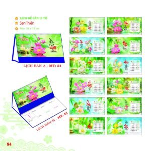 Lịch Để Bàn 2027 MT Mẫu MT54 (24 x 17cm) Quà Tri Ân Khách Hàng VIP & Đối Tác in logo doanh nghiệp quà tặng Tết tại Quà Tặng Sự Kiện VIP