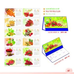 Lịch Để Bàn 2027 MT Mẫu MT60 (24 x 17cm) Quà Tri Ân Khách Hàng VIP & Đối Tác in logo doanh nghiệp quà tặng Tết tại Quà Tặng Sự Kiện VIP