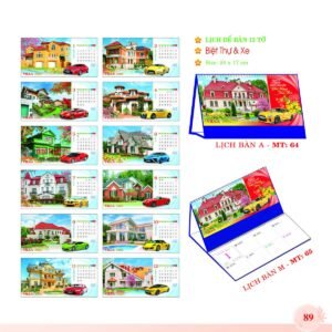 Lịch Để Bàn 2027 MT Mẫu MT64 (24 x 17cm) Quà Tri Ân Khách Hàng VIP & Đối Tác in logo doanh nghiệp quà tặng Tết tại Quà Tặng Sự Kiện VIP