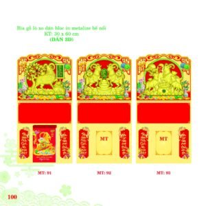 Bìa Lò Xo Dán Bloc 2027 MT Mẫu MT91 (30 x 60cm) Quà Tri Ân Khách Hàng VIP & Đối Tác in logo doanh nghiệp quà tặng Tết tại Quà Tặng Sự Kiện VIP
