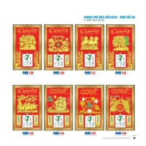 Lịch Bloc 2027 NB Mẫu NB143 (49  x  78 cm) Quà Tri Ân Khách Hàng VIP & Đối Tác in logo doanh nghiệp quà tặng Tết tại Quà Tặng Sự Kiện VIP