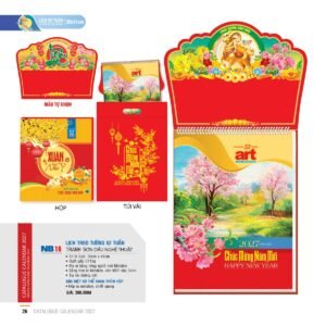 Lịch 52 Tuần 2027 NB Mẫu NB16 (30 x 41cm) Quà Tri Ân Khách Hàng VIP & Đối Tác in logo doanh nghiệp quà tặng Tết tại Quà Tặng Sự Kiện VIP