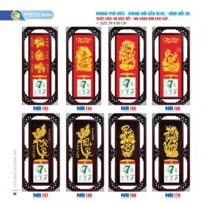 Lịch Bloc 2027 NB Mẫu NB166 (39 x 89cm) Quà Tri Ân Khách Hàng VIP & Đối Tác in logo doanh nghiệp quà tặng Tết tại Quà Tặng Sự Kiện VIP