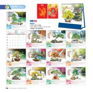 Lịch Bloc 2027 NB Mẫu NB308 (19 x 21cm) Quà Tri Ân Khách Hàng VIP & Đối Tác in logo doanh nghiệp quà tặng Tết tại Quà Tặng Sự Kiện VIP
