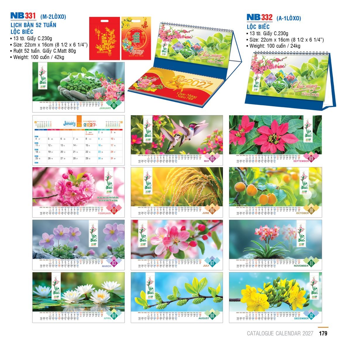 Lịch Để Bàn 2027 NB Mẫu NB332 (16 x 24 cm) Quà Tri Ân Khách Hàng VIP & Đối Tác Lịch Để Bàn 2027 NB Mẫu NB332 (16 x 24 cm) Quà Tri Ân Khách Hàng VIP & Đối Tác in logo doanh nghiệp quà tặng Tết tại Quà Tặng Sự Kiện VIP