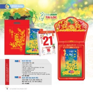 Lịch Bloc Siêu Đại 2027 NB Mẫu NB5A (20 x 30cm) Quà Tri Ân Khách Hàng VIP & Đối Tác in logo doanh nghiệp quà tặng Tết tại Quà Tặng Sự Kiện VIP