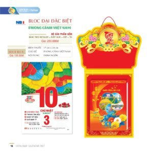 Lịch Bloc Đại Đặc Biệt 2027 NB Mẫu NB8 (17 x 24cm) Quà Tri Ân Khách Hàng VIP & Đối Tác in logo doanh nghiệp quà tặng Tết tại Quà Tặng Sự Kiện VIP