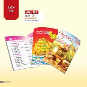 Lịch Bloc 2027 NHA Mẫu NHA106 (29 x 41 cm) Quà Tri Ân Khách Hàng VIP & Đối Tác in logo doanh nghiệp quà tặng Tết tại Quà Tặng Sự Kiện VIP