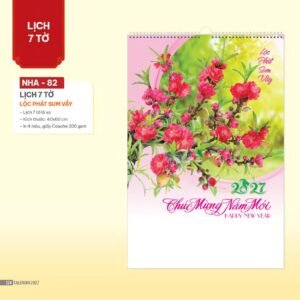 Lịch Bloc 2027 NHA Mẫu NHA82 (29 x 41 cm) Quà Tri Ân Khách Hàng VIP & Đối Tác in logo doanh nghiệp quà tặng Tết tại Quà Tặng Sự Kiện VIP