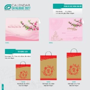 Lịch Bloc 2027 NH Mẫu NH84 (14 x 20cm) Quà Tri Ân Khách Hàng VIP & Đối Tác in logo doanh nghiệp quà tặng Tết tại Quà Tặng Sự Kiện VIP