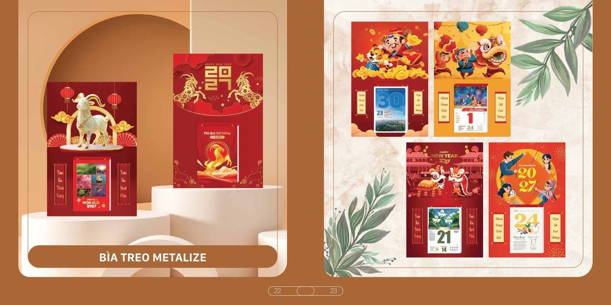Lịch Bloc Cao Cấp SH 2027 SH06 Quà Tri Ân Khách Hàng VIP & Đối Tác