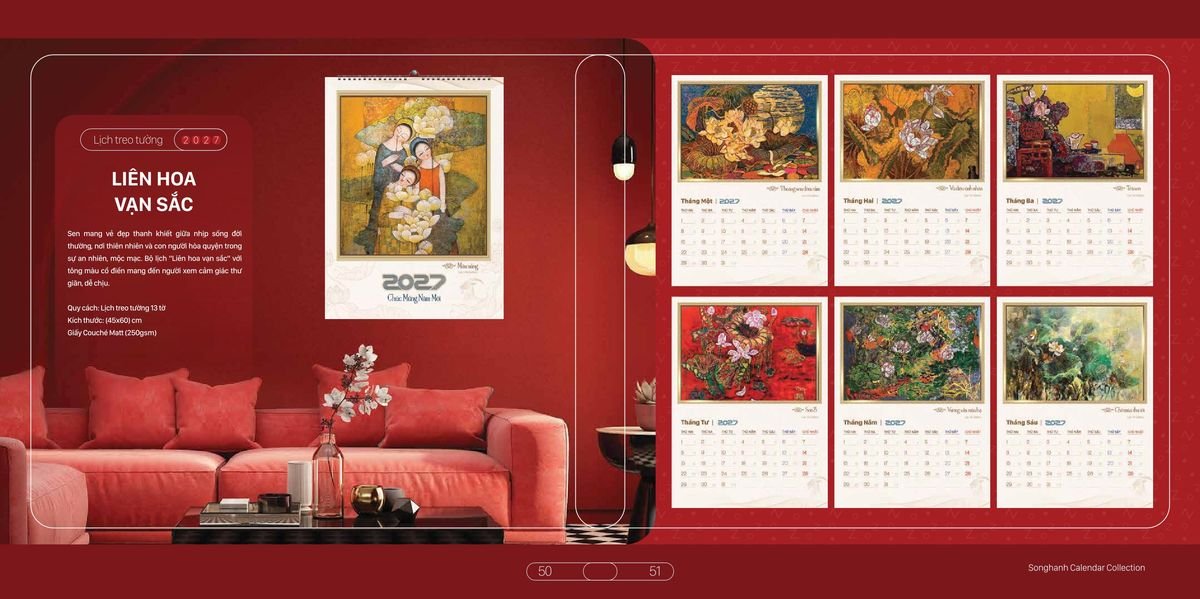 Lịch Bloc Cao Cấp SH 2027 SH20 Quà Tri Ân Khách Hàng VIP & Đối Tác