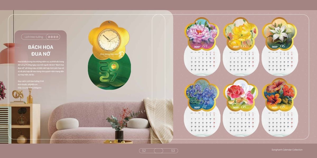 Lịch Bloc Cao Cấp SH 2027 SH21 Quà Tri Ân Khách Hàng VIP & Đối Tác