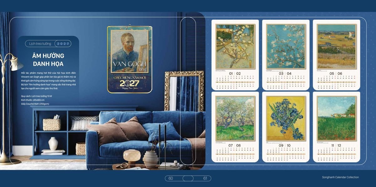 Lịch Bloc Cao Cấp SH 2027 SH25 Quà Tri Ân Khách Hàng VIP & Đối Tác
