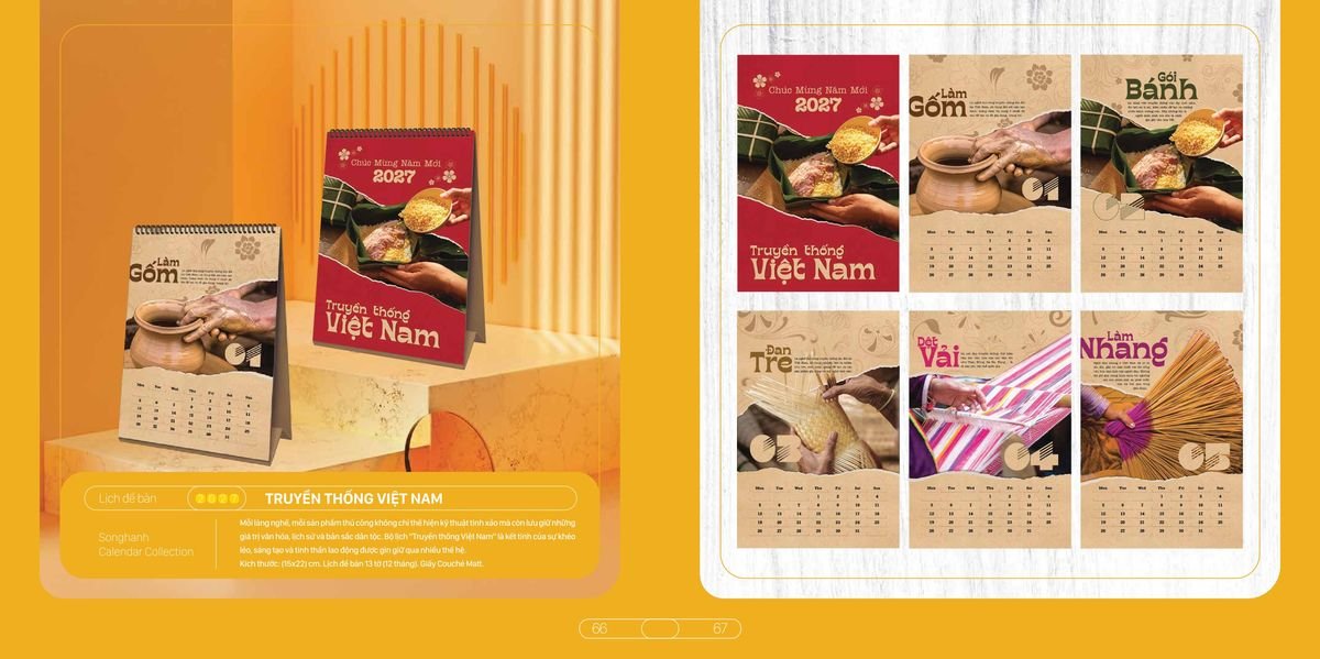 Lịch Bloc Cao Cấp SH 2027 SH28 Quà Tri Ân Khách Hàng VIP & Đối Tác