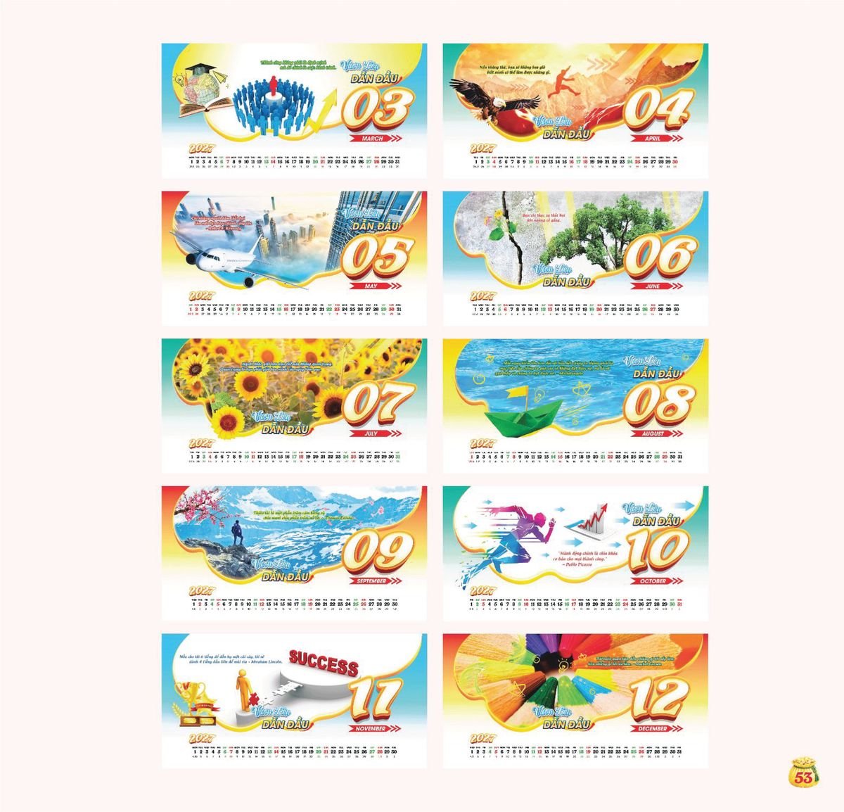 Lịch Bloc Siêu Cực Đại 2027 TDM50 Quà Tri Ân Khách Hàng VIP & Đối Tác