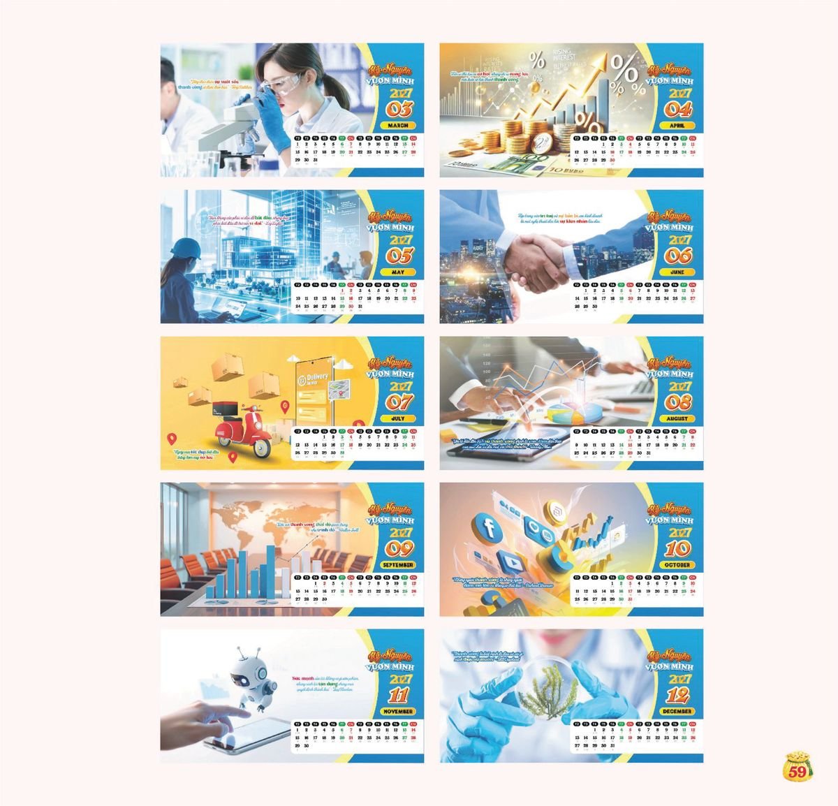 Lịch Bloc Siêu Cực Đại 2027 TDM57 Quà Tri Ân Khách Hàng VIP & Đối Tác
