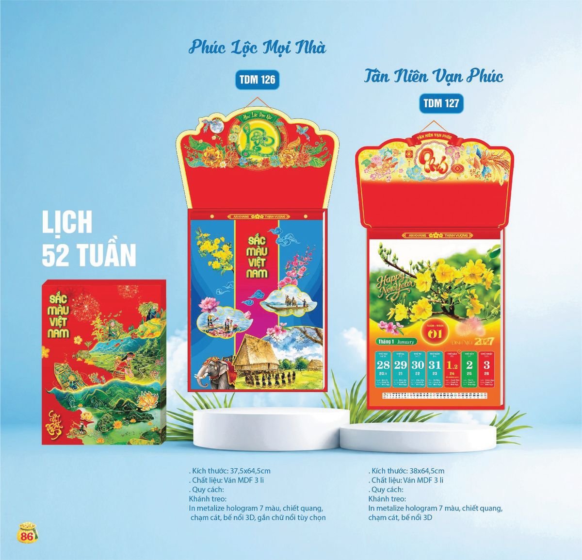 Lịch Bloc Siêu Cực Đại 2027 TDM83 Quà Tri Ân Khách Hàng VIP & Đối Tác