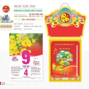 Lịch Bloc Cực Đại 2027 TD Mẫu TD11 (29 x 41 cm) Quà Tri Ân Khách Hàng VIP & Đối Tác in logo doanh nghiệp quà tặng Tết tại Quà Tặng Sự Kiện VIP