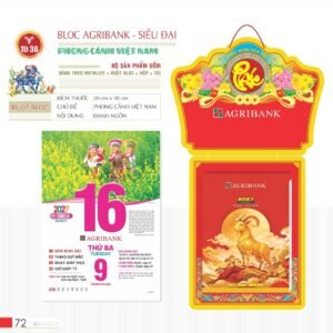 Lịch Bloc Siêu Đại 2027 TD Mẫu TD36 (20 x 30 cm) Quà Tri Ân Khách Hàng VIP & Đối Tác in logo doanh nghiệp quà tặng Tết tại Quà Tặng Sự Kiện VIP