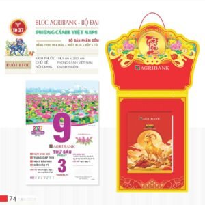 Lịch Bloc 2027 TD Mẫu TD37 (29 x 41 cm) Quà Tri Ân Khách Hàng VIP & Đối Tác in logo doanh nghiệp quà tặng Tết tại Quà Tặng Sự Kiện VIP