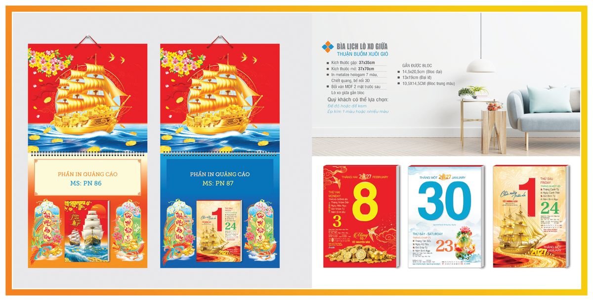 Bìa Lịch Treo Gắn Bloc TPNBIA06 Quà Tri Ân Khách Hàng VIP & Đối Tác Bìa Lịch Treo Gắn Bloc TPNBIA06 Quà Tri Ân Khách Hàng VIP & Đối Tác