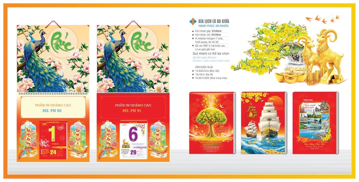 Bìa Lịch Treo Gắn Bloc TPNBIA08 Quà Tri Ân Khách Hàng VIP & Đối Tác Bìa Lịch Treo Gắn Bloc TPNBIA08 Quà Tri Ân Khách Hàng VIP & Đối Tác