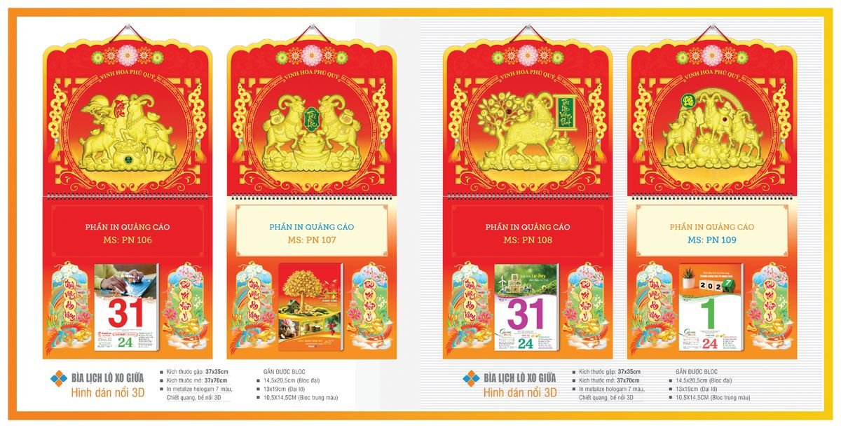 Bìa Lịch Treo Gắn Bloc TPNBIA14 Quà Tri Ân Khách Hàng VIP & Đối Tác Bìa Lịch Treo Gắn Bloc TPNBIA14 Quà Tri Ân Khách Hàng VIP & Đối Tác