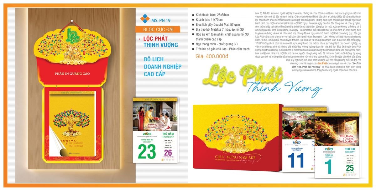 Lịch Bloc TPN 2027 TPNBLOC22 Quà Tri Ân Khách Hàng VIP & Đối Tác