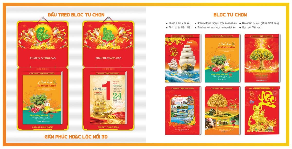 Lịch Bloc TPN 2027 TPNBLOC50 Quà Tri Ân Khách Hàng VIP & Đối Tác