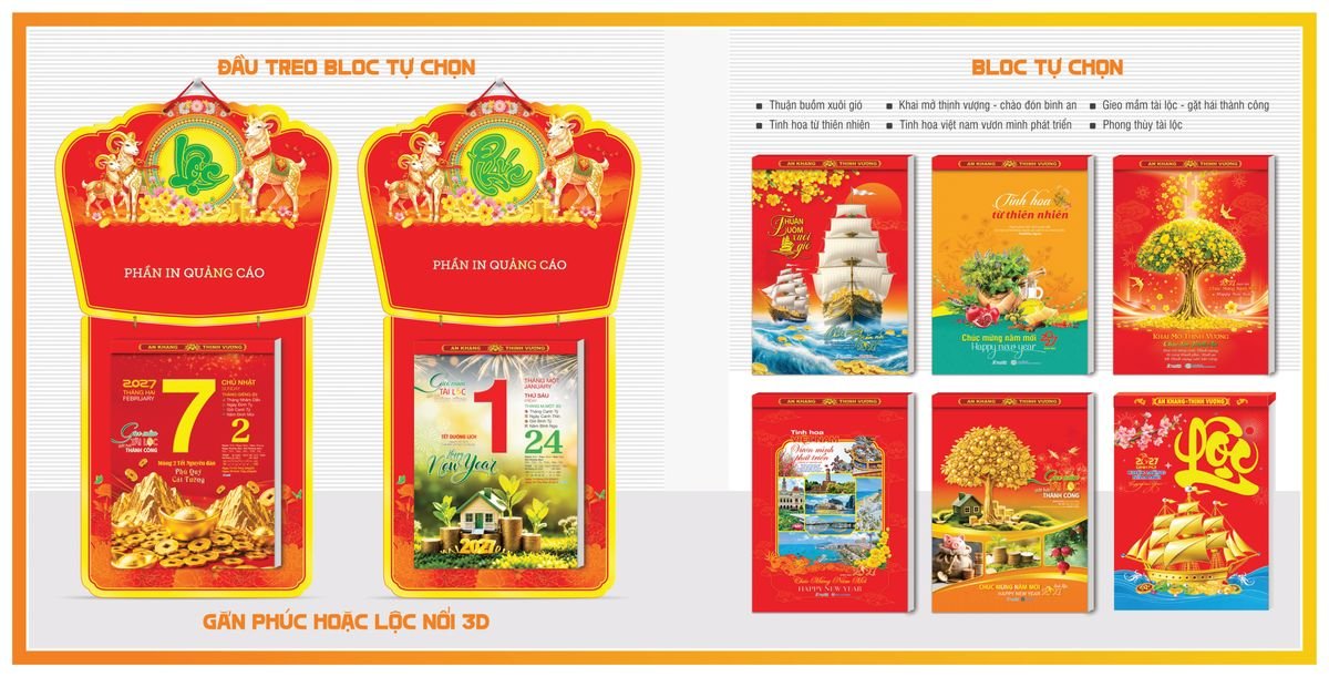 Lịch Bloc TPN 2027 TPNBLOC51 Quà Tri Ân Khách Hàng VIP & Đối Tác