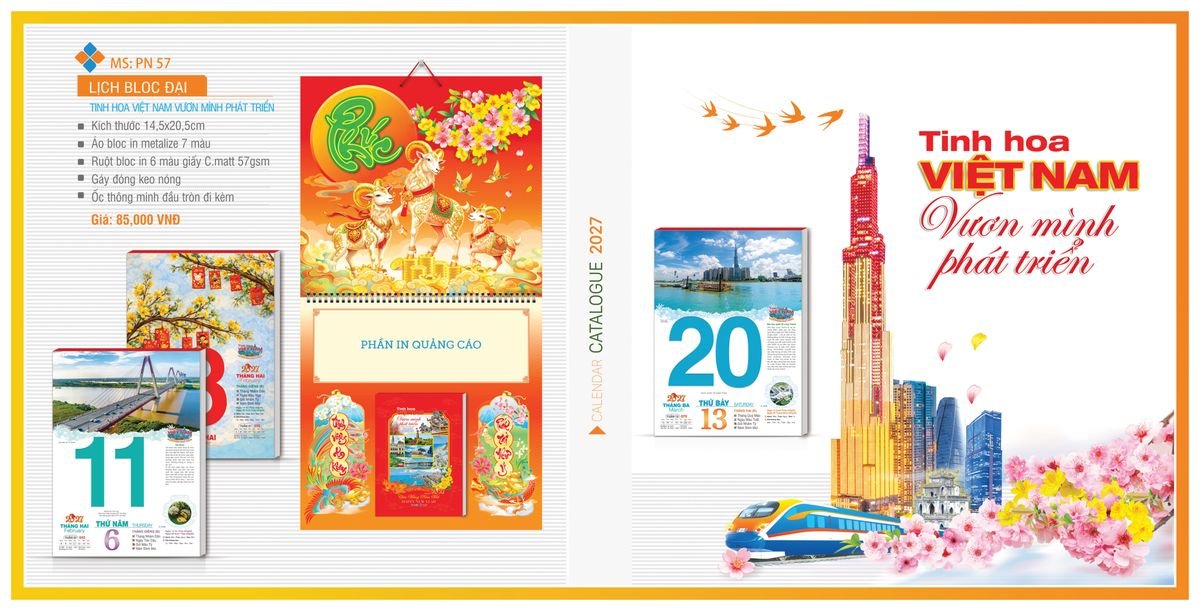 Lịch Bloc TPN 2027 TPNBLOC64 Quà Tri Ân Khách Hàng VIP & Đối Tác