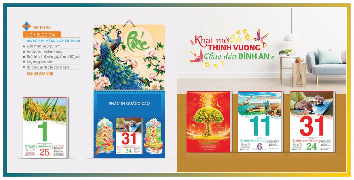 Lịch Bloc TPN 2027 TPNBLOC65 Quà Tri Ân Khách Hàng VIP & Đối Tác