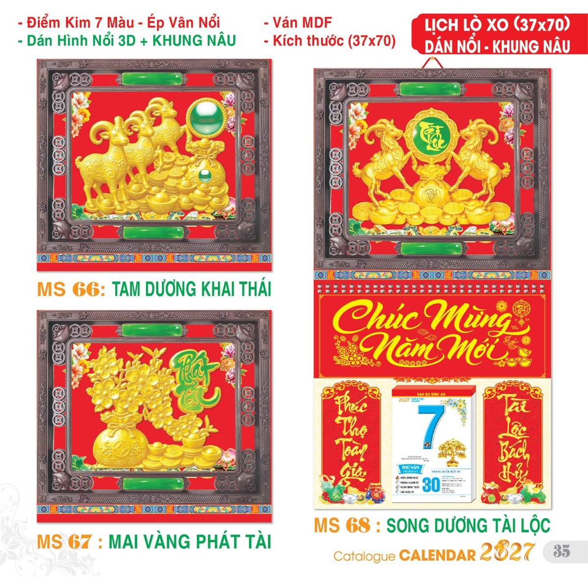TS_TS_Catalog_Lich_2027-36 Lịch Treo Tường Lò Xo 2027 TS Mẫu TS-36 (37 x 70 cm) Quà Tri Ân Khách Hàng VIP & Đối Tác