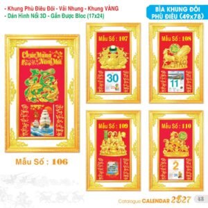 Lịch Bloc Đại Đặc Biệt 2027 TS Mẫu TS-44 (17 x 24 cm) Quà Tri Ân Khách Hàng VIP & Đối Tác