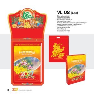 Lịch Bloc Siêu Cực Đại 2027 VL Mẫu VL02 (38 x 53 cm) Quà Tri Ân Khách Hàng VIP & Đối Tác in logo doanh nghiệp quà tặng Tết tại Quà Tặng Sự Kiện VIP