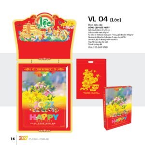 Lịch Bloc Siêu Đại 2027 VL Mẫu VL04 (20 x 30cm) Quà Tri Ân Khách Hàng VIP & Đối Tác in logo doanh nghiệp quà tặng Tết tại Quà Tặng Sự Kiện VIP