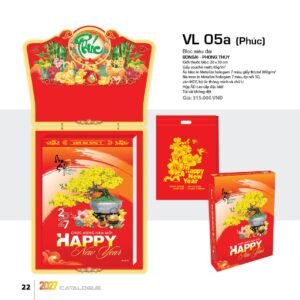 Lịch Bloc Siêu Đại 2027 VL Mẫu VL05A (20 x 30cm) Quà Tri Ân Khách Hàng VIP & Đối Tác in logo doanh nghiệp quà tặng Tết tại Quà Tặng Sự Kiện VIP