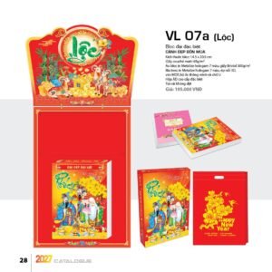 Lịch Bloc Đại Đặc Biệt 2027 VL Mẫu VL07A - Đại Cát Đại Lợi (29 x 41 cm) Quà Tri Ân Khách Hàng VIP & Đối Tác in logo doanh nghiệp quà tặng Tết tại Quà Tặng Sự Kiện VIP