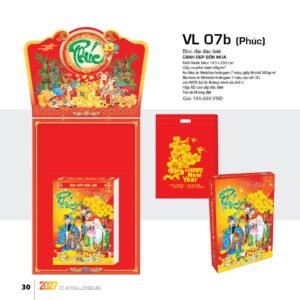 Lịch Bloc Đại Đặc Biệt 2027 VL Mẫu VL07B - Đại Cát Đại Lợi (29 x 41 cm) Quà Tri Ân Khách Hàng VIP & Đối Tác in logo doanh nghiệp quà tặng Tết tại Quà Tặng Sự Kiện VIP