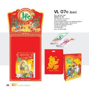 Lịch Bloc Đại Đặc Biệt 2027 VL Mẫu VL07C (29 x 41 cm) Quà Tri Ân Khách Hàng VIP & Đối Tác in logo doanh nghiệp quà tặng Tết tại Quà Tặng Sự Kiện VIP