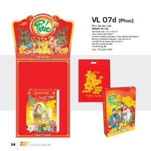 Lịch Bloc Đại Đặc Biệt 2027 VL Mẫu VL07D (29 x 41 cm) Quà Tri Ân Khách Hàng VIP & Đối Tác in logo doanh nghiệp quà tặng Tết tại Quà Tặng Sự Kiện VIP