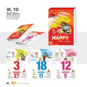 Lịch Bloc Siêu Đại 2027 VL Mẫu VL1011 (20 x 30cm) Quà Tri Ân Khách Hàng VIP & Đối Tác in logo doanh nghiệp quà tặng Tết tại Quà Tặng Sự Kiện VIP
