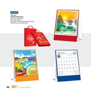 Lịch Bloc 2027 VL Mẫu VLLB03 (29 x 41 cm) Quà Tri Ân Khách Hàng VIP & Đối Tác in logo doanh nghiệp quà tặng Tết tại Quà Tặng Sự Kiện VIP
