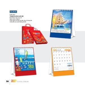 Lịch Bloc 2027 VL Mẫu VLLB06 (29 x 41 cm) Quà Tri Ân Khách Hàng VIP & Đối Tác in logo doanh nghiệp quà tặng Tết tại Quà Tặng Sự Kiện VIP