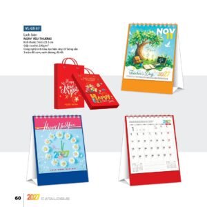 Lịch Để Bàn 2027 VL Mẫu VLLB07 (16 x 24 cm) Quà Tri Ân Khách Hàng VIP & Đối Tác in logo doanh nghiệp quà tặng Tết tại Quà Tặng Sự Kiện VIP