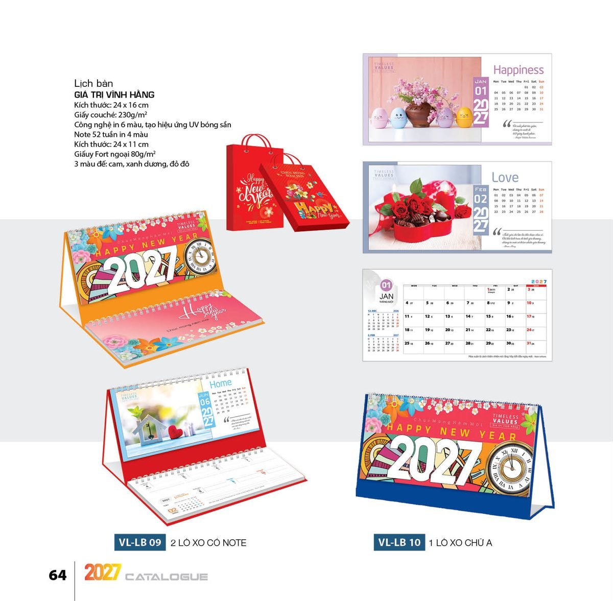 Lịch Bàn Chữ M (Có Note 52 Tuần) 2027 VL Mẫu VLLB09 (24 x 11cm) Quà Tri Ân Khách Hàng VIP & Đối Tác Lịch Bàn Chữ M (Có Note 52 Tuần) 2027 VL Mẫu VLLB09 (24 x 11cm) Quà Tri Ân Khách Hàng VIP & Đối Tác in logo doanh nghiệp quà tặng Tết tại Quà Tặng Sự Kiện VIP